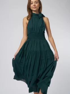 ULLA JOHNSON Maya Dress Everglade -Orciani Store ulla johnson maya dress everglade 8