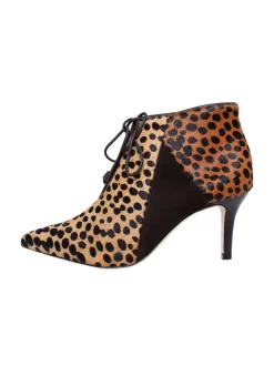 ULLA JOHNSON Mia Bootie Leopard Calf Hair