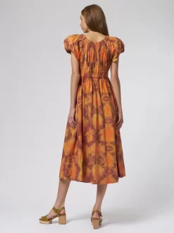 ULLA JOHNSON Nanette Dress Red Topaz -Orciani Store ulla johnson nanette dress red topaz 5