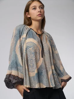 ULLA JOHNSON Pauline Blouse Moonstone -Orciani Store ulla johnson pauline blouse moonstone 6