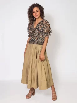 ULLA JOHNSON Ruby Blouse Night Garden -Orciani Store ulla johnson ruby blouse night garden 3