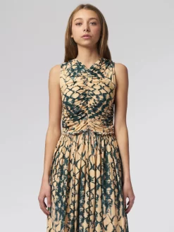 ULLA JOHNSON Sascha Dress Fossil -Orciani Store ulla johnson sascha dress fossil 3