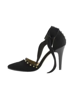 Orciani Store 68 ULLA JOHNSON Sienna Suede Heel Black