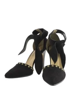 ULLA JOHNSON Sienna Suede Heel Black -Orciani Store ulla johnson sienna suede heel black 3