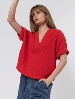 Avery Top Apple Red -Orciani Store xirena avery top apple red 5