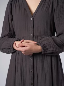 Gia Dress Charcoal -Orciani Store xirena gia dress charcoal 4