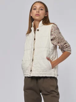 Hunter Puffer Vest Ivory Vine -Orciani Store xirena hunter puffer vest ivory vine 6