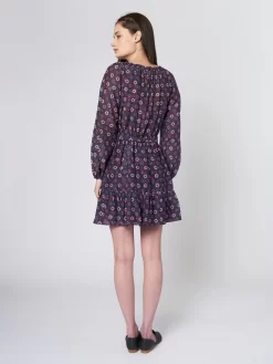 Jia Dress Navy Rouge -Orciani Store xirena jia dress navy rouge 3