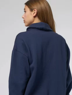 Kass Sweatshirt Navy -Orciani Store xirena kass sweatshirt navy 4