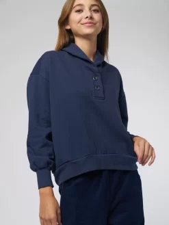 Kass Sweatshirt Navy -Orciani Store xirena kass sweatshirt navy 5