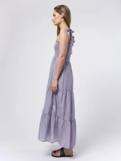 Lorraine Dress Blu Flora -Orciani Store xirena lorraine dress blu flora 2