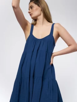 Pyper Dress Tiara Blue -Orciani Store xirena pyper dress tiara blue 5